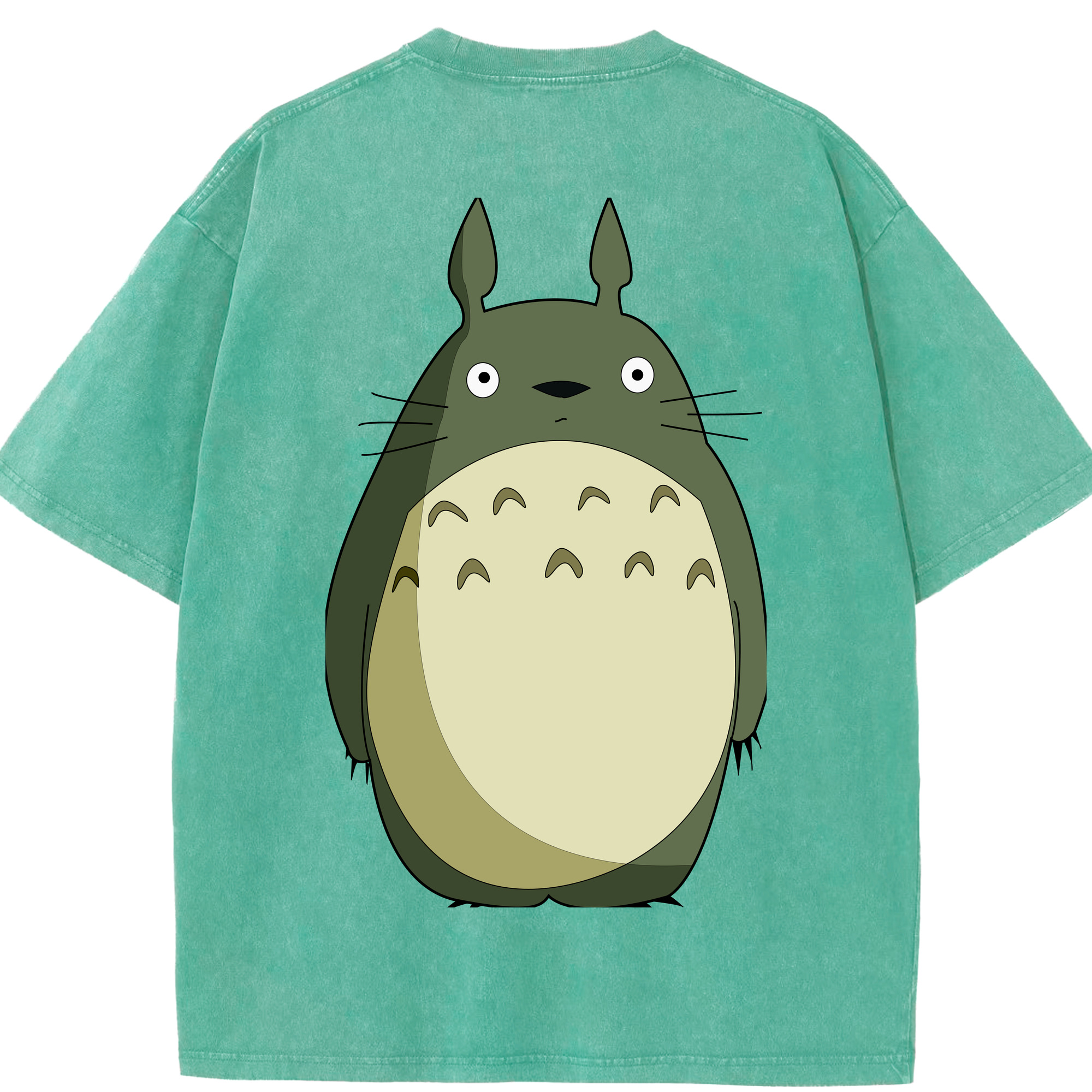 （画像用） となりのトトロ 草壁メイ 草壁サツキ My Neighbor Totoro Satsuki Kusakabe Mei Kusakabe 綿100% ヴィンテージ風 半袖Tシャツ（背面プリント）